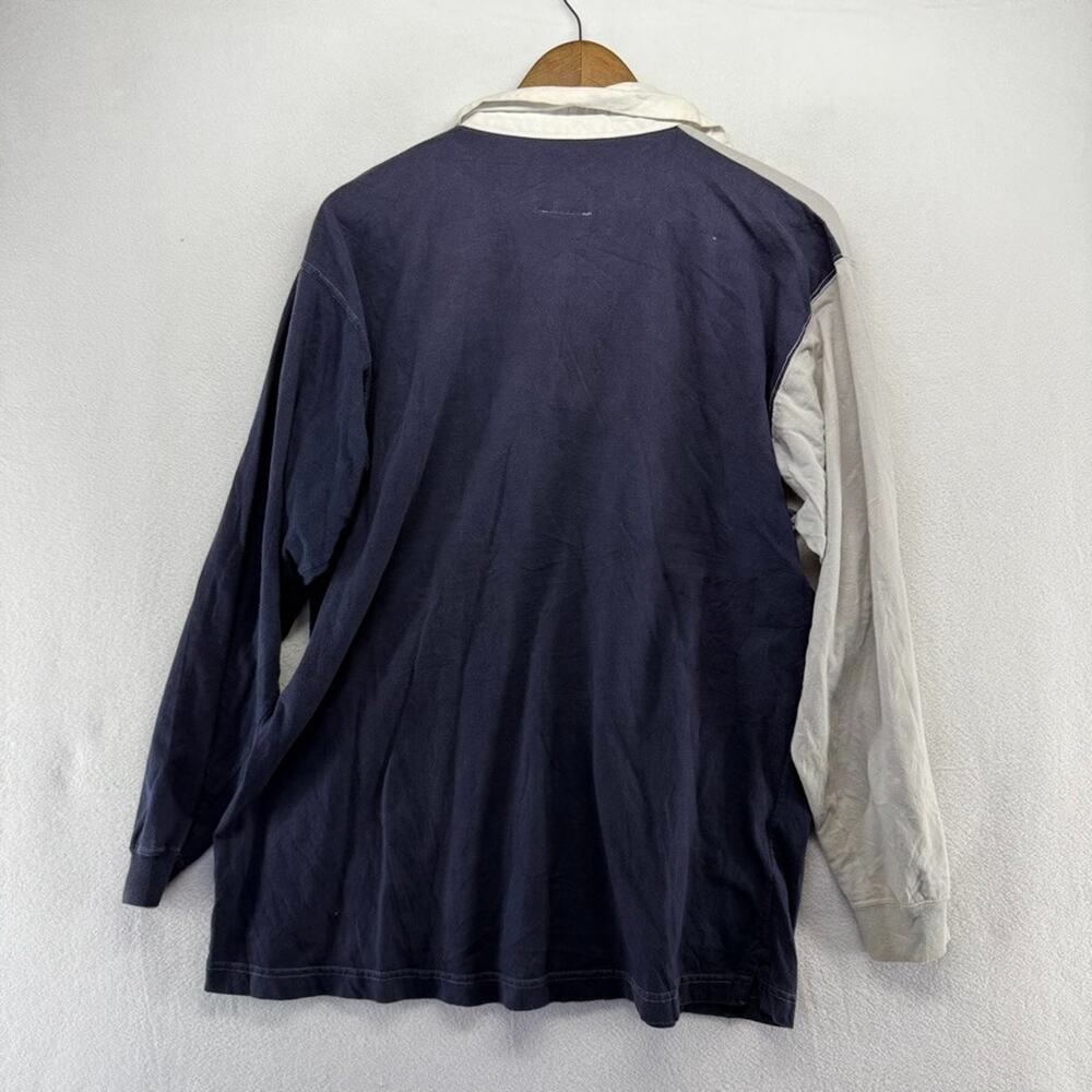 Vintage Dallas Cowboys Rugby Shirt Men's medium Gray Blue Colorblock Embroidered - Picture 13 of 15
